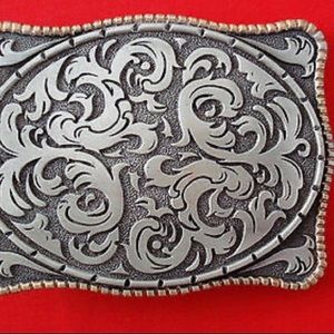 Cowboy belt buckles real silver in great shape
